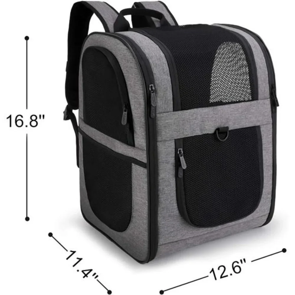 Pet Carrier Backpack for Large/Small Cats and Dogs, Puppies, Safety Features